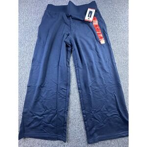 Sentimental Pants Women's Medium Navy Cropped Wide Leg Elastic Waist Pockets New